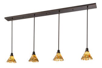 Delta Four Light Island Pendant in Copper Vein (57|169958)