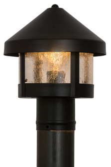 Fulton One Light Post Mount in Black Patina (57|169837)