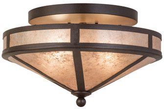 Craftsman Two Light Flushmount in Cafe Noir (57|169160)