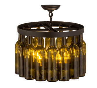 Tuscan Vineyard Five Light Chandelier in Textured Black (57|168490)