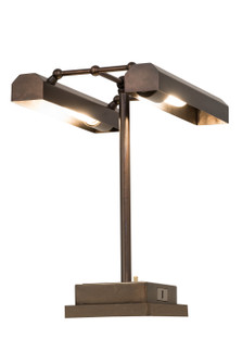 Utica Library Two Light Table Lamp in Chemical Antique Brass (57|167578)
