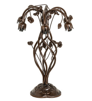 Pond Lily Six Light Table Base in Mahogany Bronze (57|16736)