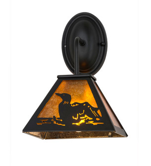 Loon One Light Wall Sconce in Textured Black (57|167356)