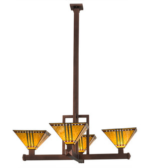 Prairie Corn Four Light Pendant in Cinnamon Coffee Metallic (57|166979)