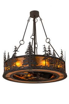 Tall Pines Eight Light Chandel-Air in Rust Copper Oiled Bronze (57|166833)