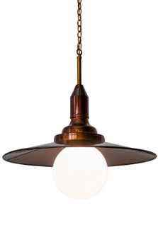 Schotel One Light Pendant in Transparent Copper Over Extreme Chrome (57|166792)
