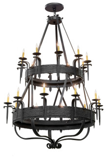 Costello 20 Light Chandelier in Black Metal (57|166715)