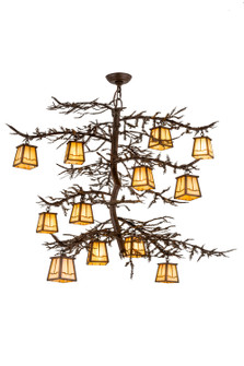 Pine Branch 12 Light Chandelier in Cafe Noir (57|166573)