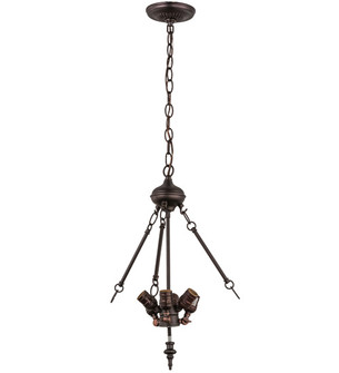 Inverted Pendant Hardware Six Light Pendant Hardware in Mahogany Bronze (57|166132)