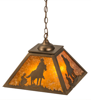 Cowboy Two Light Pendant in Antique Copper (57|165808)