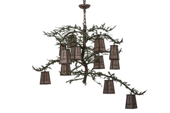 Pine Branch 12 Light Pendant in Shades: T-Bronze/Silver Mica (57|164833)