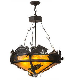 Catch Of The Day Four Light Inverted Pendant in Oil Rubbed Bronze (57|164396)