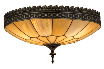 Vincent Three Light Flushmount in Craftsman Brown Hightlighted White (57|163939)