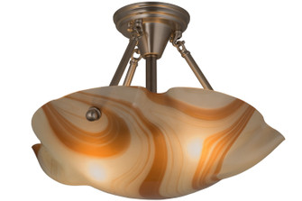 Metro Fusion Two Light Semi-Flushmount in Nickel (57|163440)