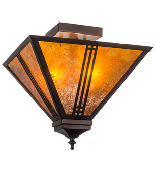 Prairie Loft Two Light Flushmount in Mahogany Bronze (57|163127)