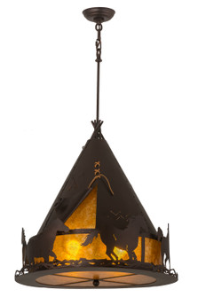 Teepee Four Light Pendant in Mahogany Bronze (57|163123)