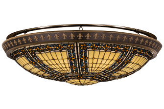 Fleur-De-Lis Eight Light Flushmount in Copper Vein & Nu Gold (57|163008)