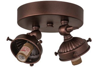 Flushmount Hardware Two Light Flushmount Hardware in Mahogany Bronze (57|162993)