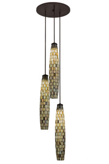 Checkers Three Light Pendant in Mahogany Bronze (57|162956)