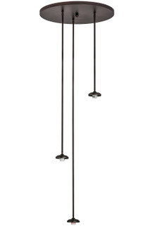 Checkers Three Light Pendant Hardware in Mahogany Bronze (57|162955)