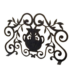 Urn Fireplace Screen in Blackwash (57|162748)