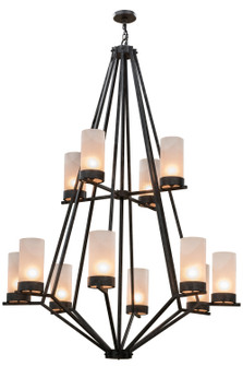 Galen 12 Light Chandelier in Black Metal (57|162559)