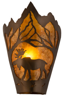 Moose At Dawn One Light Wall Sconce in Antique Copper (57|161606)