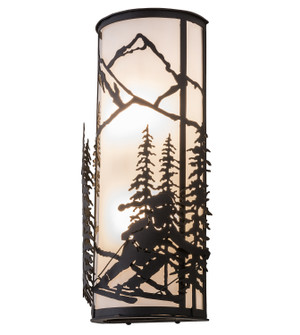 Alpine Two Light Wall Sconce in Black Metal (57|161246)