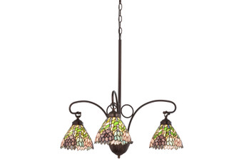 Wisteria Three Light Chandelier in Mahogany Bronze (57|16102)
