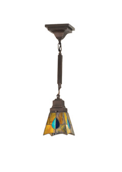 Mackintosh Leaf One Light Mini Pendant in Mahogany Bronze (57|16080)