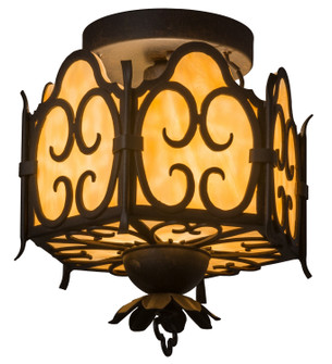 Radha One Light Semi-Flushmount in Chestnut (57|160262)