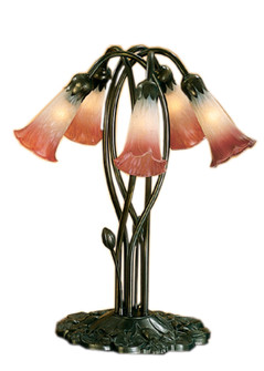 Pink/White Five Light Accent Lamp in Mahongany Bronze (57|16012)