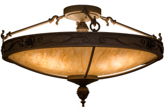 Arabesque Four Light Flushmount in Gilded Tobacco (57|159823)