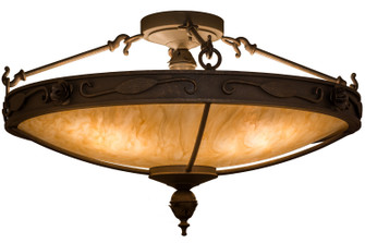 Arabesque Four Light Flushmount in Gilded Tobacco Least (57|159823)