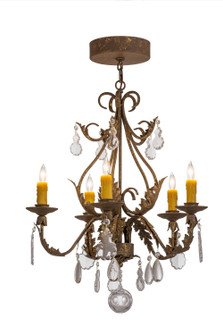 French Elegance Five Light Chandelier in Pompeii Gold (57|159601)