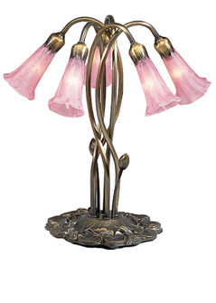 Pink Five Light Accent Lamp in Mahogany Bronze (57|15925)