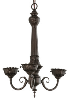 Victorian Three Light Chandelier Hardware in Mahogany Bronze (57|158699)