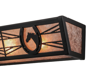 Horseshoe Four Light Vanity in Bold Black (57|158521)