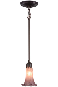 Lavender Pond Lily One Light Mini Pendant in Mahogany Bronze (57|157419)