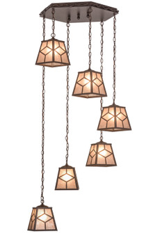 Diamond Craftsman Six Light Pendant in Cafe-Noir (57|157208)
