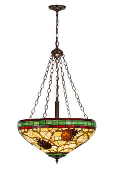 Pinecone Four Light Pendant in Mahogany Bronze (57|157147)