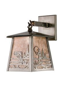 Fly Fisherman One Light Wall Sconce in Industrial Steel (57|15684)