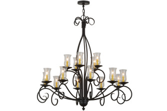 Sienna 15 Light Chandelier in Textured Black (57|156193)