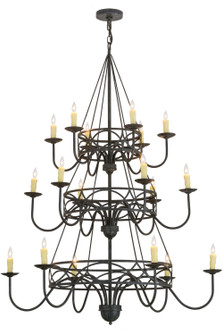 Polonella 18 Light Chandelier in Antique Iron Gate (57|155776)