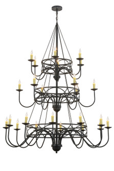 Polonella 24 Light Chandelier in Black Metal (57|155775)