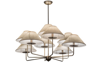 Annacostia Nine Light Chandelier in Antique Brass (57|155465)
