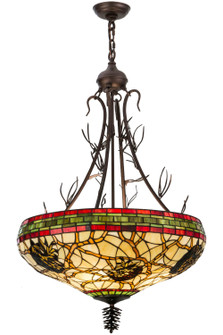 Pinecone Four Light Pendant in Mahogany Bronze (57|155394)