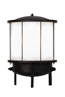 Lighthouse Three Light Pier Mount in Black Metal (57|155327)
