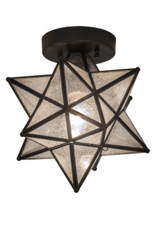 Moravian Star One Light Flushmount in Craftsman Brown (57|155264)