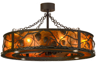 Whispering Pines 16 Light Chandel-Air in Oiled Bronze//Dark Oak Blades (57|155105)